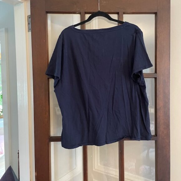 Bundle of J.Crew Vintage Jersey V-Neck T-Shirts in Navy and Gray, Size XXL - Picture 8 of 9